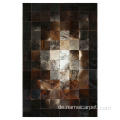 Luxury Cowhide Leder Patchwork Teppich